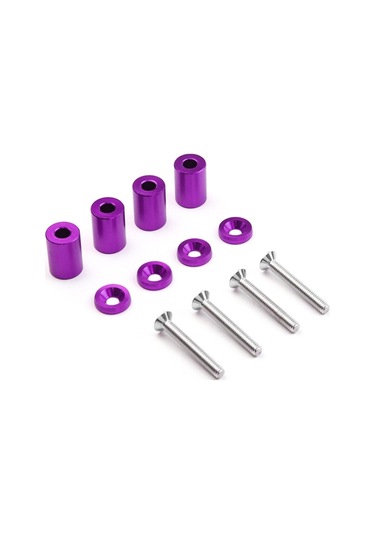 Cbtx 4 Adet Araba Modifiye İzolasyon Sütunu Motor Kapağı Tıkanmış Vidalı Motor Türbini Havalandırma Contası Vida Yıkayıcı Mor