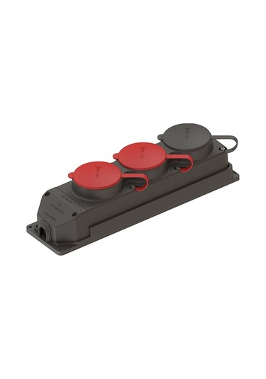 3x25a 2 Adet 1x16a 1 Adet Kauçuk Üçlü Grup Priz