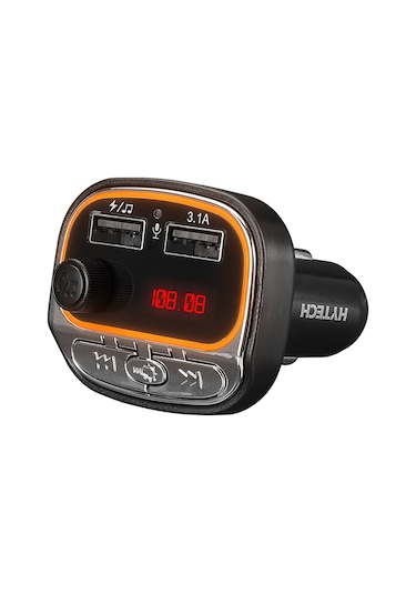 Hytech HY-XCB40 Çift USB 5V 3.1A Rainbow Işıklı Led Ekran TF Kartlı V5.0 Bluetooth Fm Transmitter