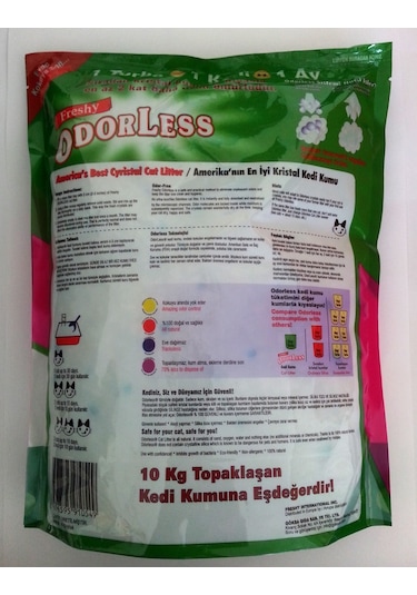Freshy Odorless Ekstra 8 Aylık Kristal Kedi Kumu 8 x 3800 ML