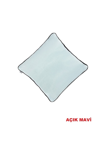 Yaratıcı Tasarım Kadife Kumaşa Biyeli Yastık Kırlent Kılıfı