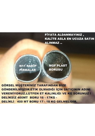 16Mm Mgf Damla Sulama Hortumu Sistemi Ve Ek Parçaları Boru Seti