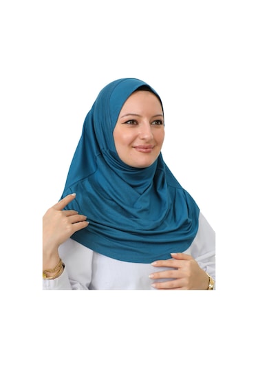 Hazır Giyim Türban Yumuşak Başörtü Şal - Turkuaz Turkuaz