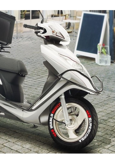 Diablo Supercorsa Lastik Yazısı Scooter Stikeri