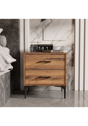 3670 Zen 2 Çekmeceli Ayaklı Komodin Hat Rengi