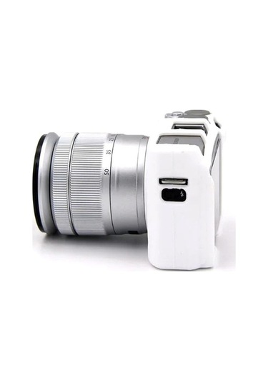 Pazly Fujifilm Xa3/xa10/xa5/xa20 Yumuşak Silikon Kılıf - Çizilmeye Karşı Koruyucu Beyaz Kapak