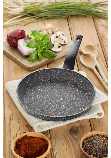 DİEZ 28 cm Granit Tava Gri