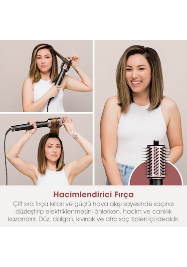 Shark FlexStyle 5-in-1 HD446EU Saç Kurutma & Şekillendirme Sistemi - Black/Rose Gold