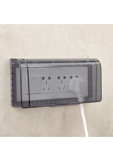 Pazly Tuvalet Suntek Su Siyah Kapağı Geçirmez Fiş Çıkış Anahtar Dx