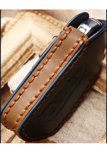 Novahub Hallmo Golf 8 Araba Sığır Derisi Anahtar Kılıfı Siyah