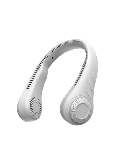 Mini El Fan 4000mah Usb Şarj Edilebilir Boyun Fan Portabl Asma Kanatlı Boyun Bandı