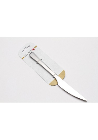 Gelincik Yemek Bıçağı 12 Adet Gri