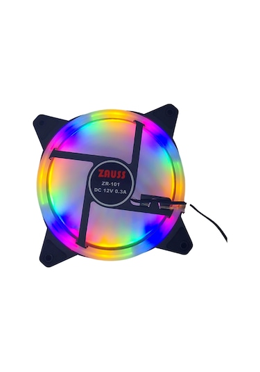 Molex Girişli Sessiz Renkli Fan 12cm Rainbow Kasa Fanı RGB 120mm
