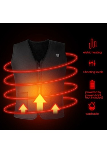 Artfulabode Yelek, Usb Spor, Skycity Sıcaklık Şarjlı Çok Renkli Kışlık Isıtmalı Kamp Giysi Erkek/kadın Elektrikli Çok Renkli