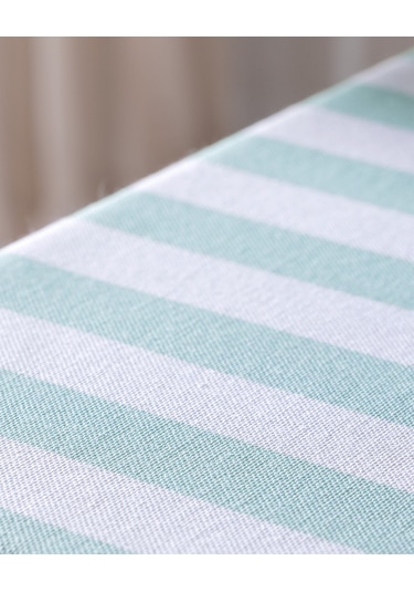 Louve Pamuklu Masa Örtüsü - Mint/beyaz - 150x150 Cm 8684427278246 Çok Renkli