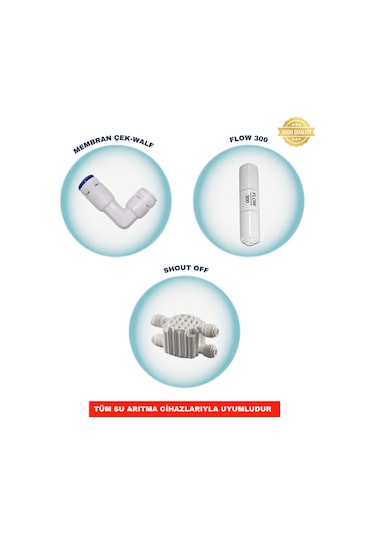 Su Arıtma Cihazı Yedek Parça Seti 3'lü Tüm Markalara Uyumludur