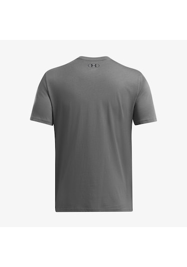 Under Armour Sportstyle Left Chest Erkek Gri Günlük T-shirt - 1326799 Gri