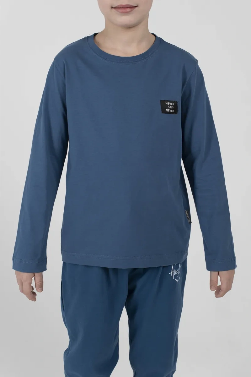 Bonito Kids Çocuk Pamuklu Uzun Kollu Tişört 397278077 Kot Pantolon