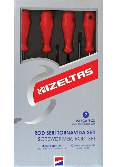 İzeltaş Opak Seri Tornavida Seti 7 Parça 4300008107