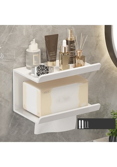 Ankatek Zımbasız Tuvalet Telefonu Sones Rafı Rafı Malzemeleri Kağıt Havlu Ev Depolama Cep Banyo Arada 2'si 1 Vp Diğer Diğer