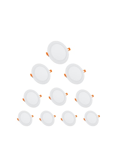 Maxled 10 Adet 3w Slim Led Panel 6500k Beyaz Mx-1000