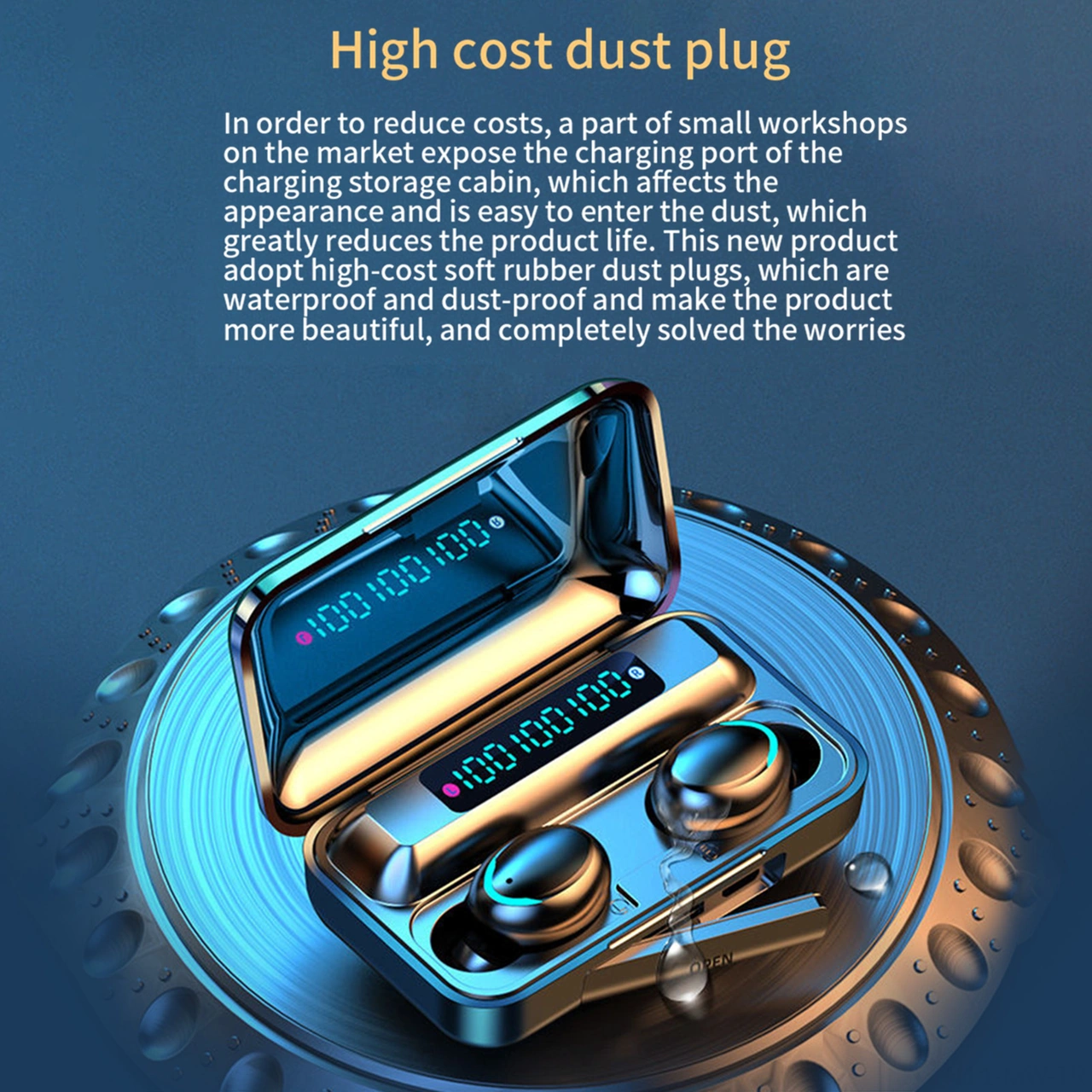 Moveevo Bt5.0 Siyah Bluetooth Kulaklıklar: Otomatik Eşleşme, Mikrofonlu Hd Konuşma, Akıllı Gürültü Engelleme, Powerbank Özelliği, Su Ve Ter Dayanıklı Model: Kulaklık Modeli