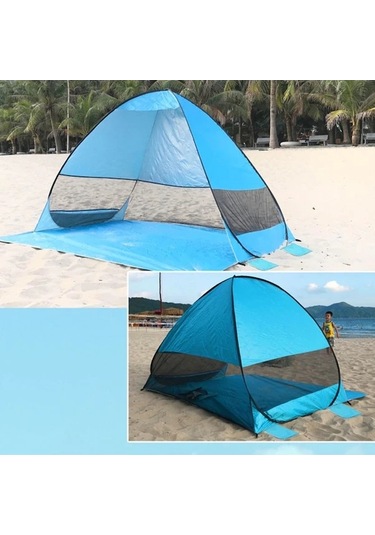 Prestigegoods Otomatik Açılır Plaj Çadırı Karpuz Yeşil, Dayanıklı Ve Hava Alçısı Yeşil