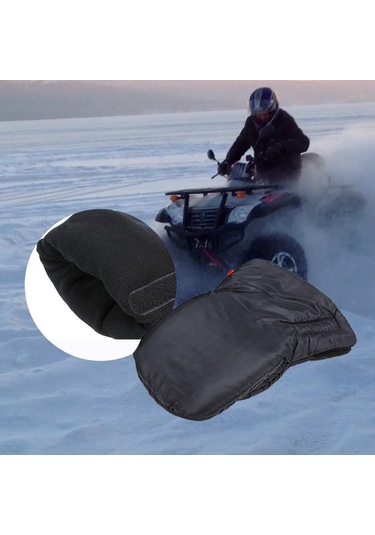Konesam Kışın Dış Mekan Aktiviteleri İçin Polar Eldiven - Motorcu Ve Bebek Arabası Kullanımına Uygun