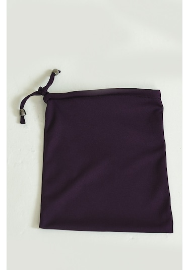 Çantalı Namaz Elbisesi Mürdüm