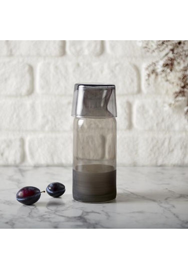 Rakle Matte Bardaklı Sürahi - Siyah - 700 Ml