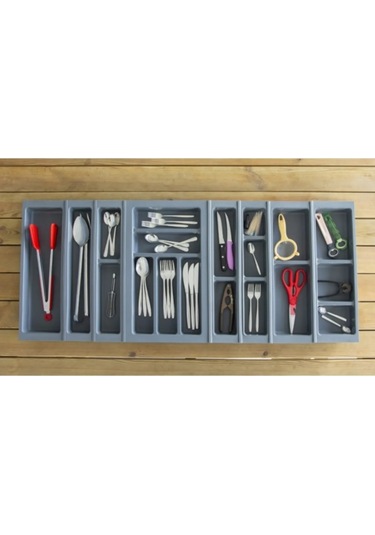 Mutfak Çekmece Içi Kaşıklık Düzenleyici 114 Cm X 48 Cm (YANLAR VE BOYDAN 4,5 CM KESİLEBİLİR)