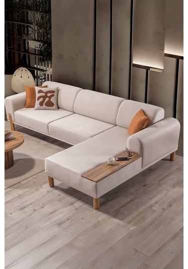 Moster Bohem Köşe Koltuk Takımı Krem