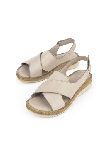 Ziya, Kadın Hakiki Deri Sandalet 1511051z036 Gri 1511051z036 011 Gri