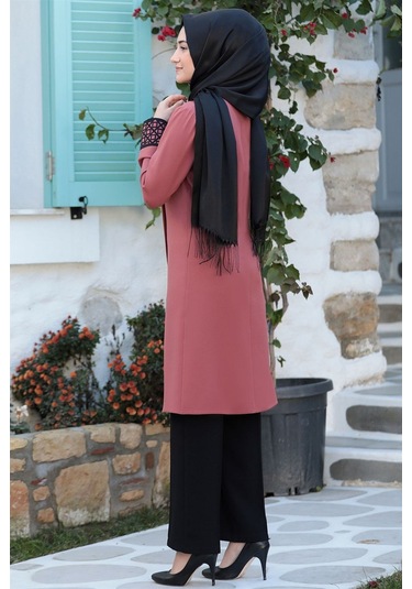 Asya Tesettür Takım Gül Kurusu Gülkurusu