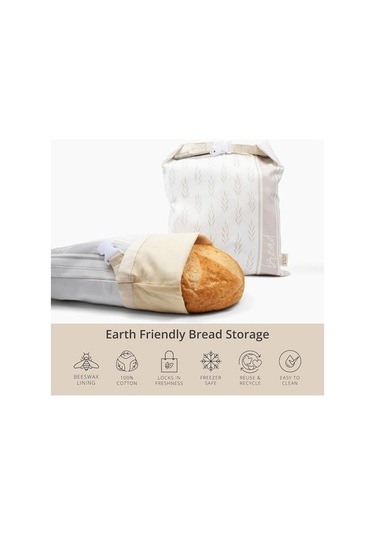 Maoyaya Ev Yapımı Ekmek İçin Yeniden Kullanılabilir Pamuklu Balmumu Torbaları 2 Paket - Xl Boy Diğer