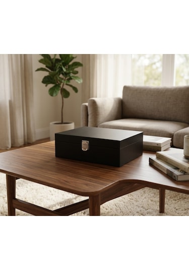 6 Bölmeli Kapaklı Saat Kutusu