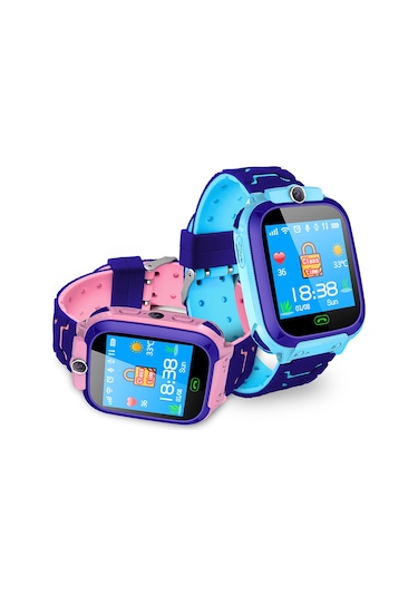 Jeemson 3-15 Yaş Çocuklar İçin Mavi Akıllı Saat (İthalatçı Garantili)