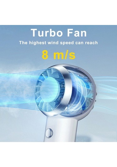 Cacaotaşınabilir Fan El Sessiz Küçük Usb 500 Mah Şarj Edilebilir Mini Boyun Fanı 4429 Pembe