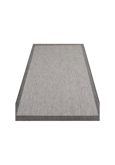 Eko Halı Mono Mno 02 Dark Grey Kaymaz Tabanlı Kilim