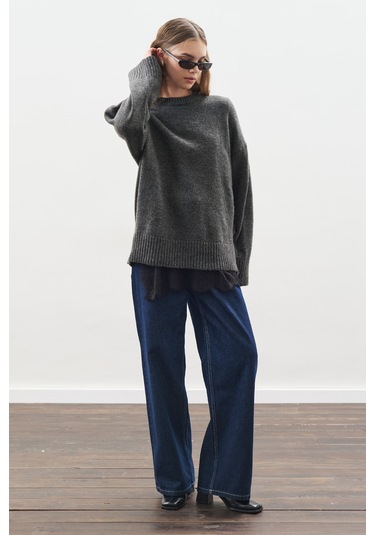 Dantel Şeritli Askılı Bluz Siyah Siyah