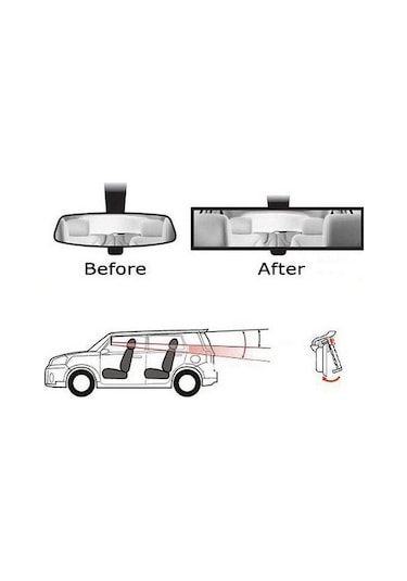 Besthome1 Universal Araç İçi Parlama Önleyici Suntek 11.8 300mm Mavi