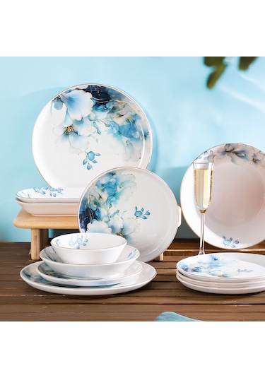 Perotti Garden Yaldızlı Stoneware 27 Parça 6 Kişilik Yemek Takımı