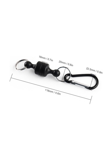 Dianziye Balıkçılık İçin Paslanmaz Çelik Ve Alüminyum Alaşımlı Manyetik Klips, 118mm, 17g, Hızlı Çözülür