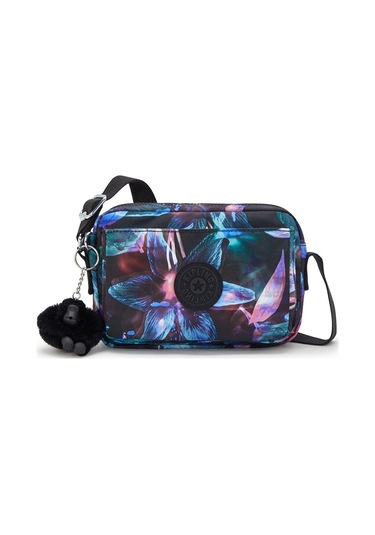Kıplıng Abanu Küçük Boy Omuz Çantası Desenli Spectral Orchıd Desenli Çok Renkli
