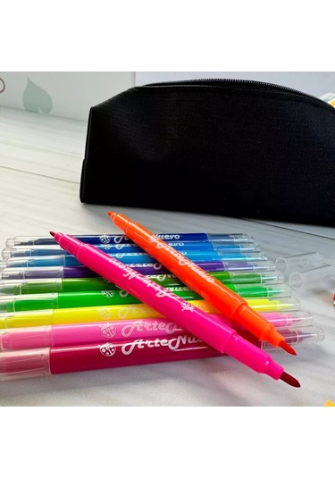 Artenuevo 18 Parça Çift Taraflı Keçeli Kalem Seti 218421703