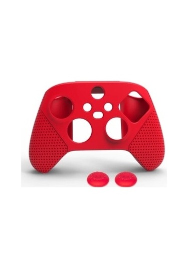 Comse Xbox Series S X Silikon Kılıf Analog Koruyucu Set Kırmızı