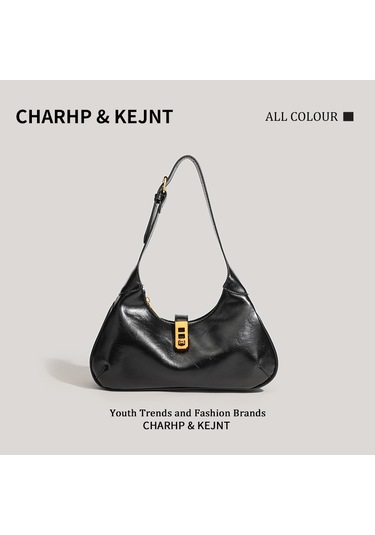 Charhp&kejnt Sonbahar Ve Kış Tasarım Çanta Basit Ve Çok Yönlü Koltuk Altı Çantası Siyah