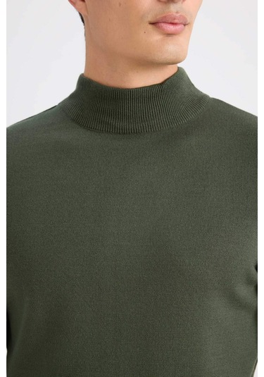 DeFacto Slim Fit Dar Kesim Yarım Balıkçı Yaka Basic Düz Triko Kazak R1127AZ24WNKH412 DeFacto Slim Fit Dar Kesim Yarım Balıkçı Yaka Basic Düz Triko Kazak R1127AZ24WNKH412