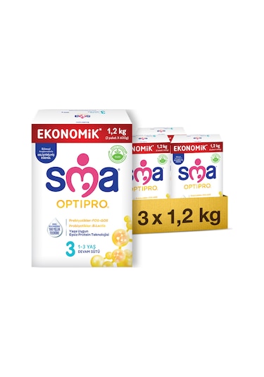 Sma Optipro 3 Devam Sütü 1200 G 3 Adet