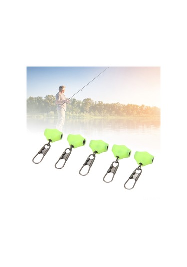 Xindoker Deniz Balıkçılığı Akıcı Kaynak Bağlantısı - 360 Döner, Rust-özürsüz Çelik, Suya Düşük Direnc, Yeşil T Boyutu